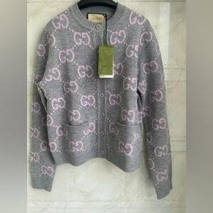 Gucci GG Logo Cardigan Sweater
